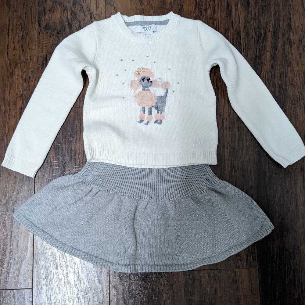 Girls 2 piece Sweater and Skirt Set